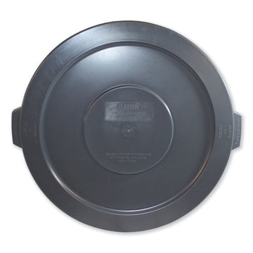 Impact® Advanced Gator Lids, For 32 Gal Gator Containers, Flat-top, 22" Diameter, Gray freeshipping - TVN Wholesale